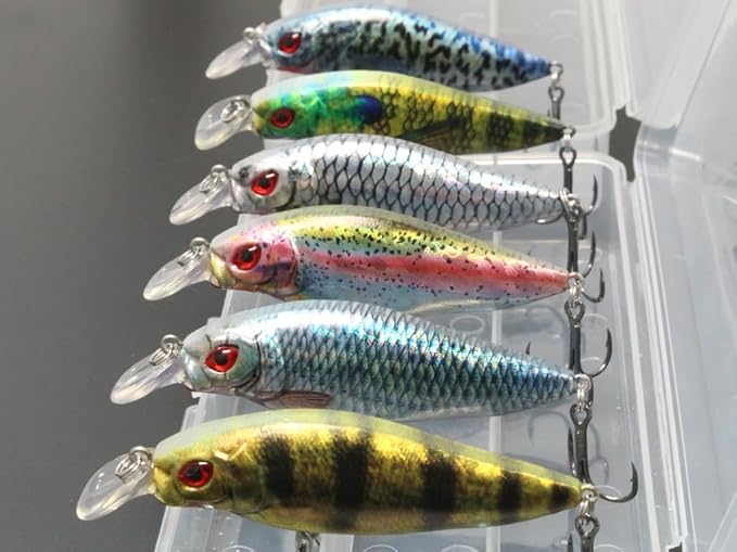 Minnow Crankbait for Bass Fishing Bass Lure Jerkbait Fishing Lures and Tackle Box