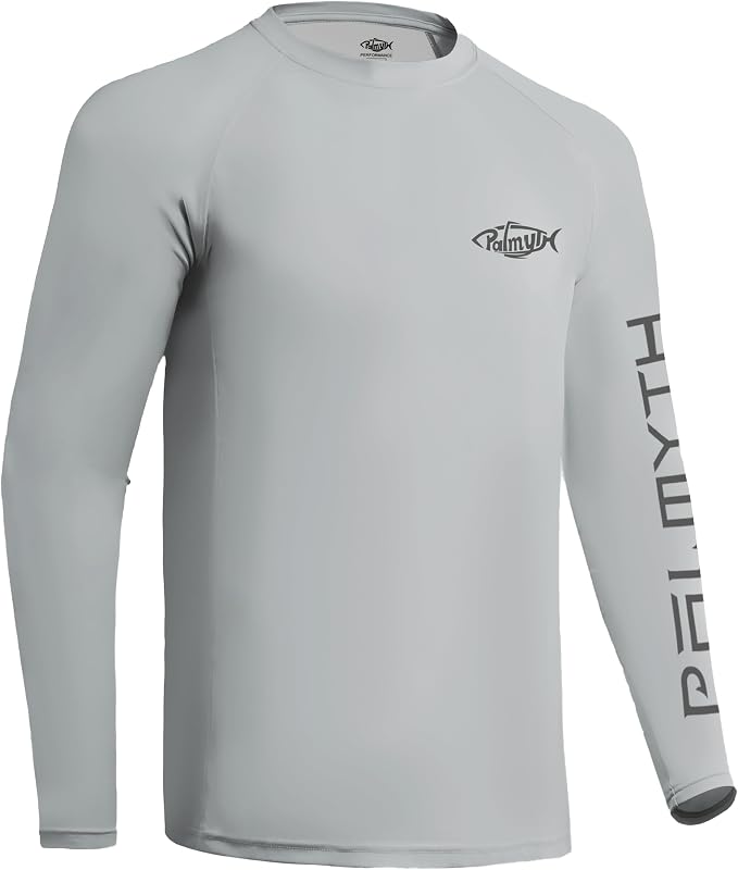 Palmyth Fishing Shirts for Men Long Sleeve UPF 50+ T Shirt Sun Protection Tee