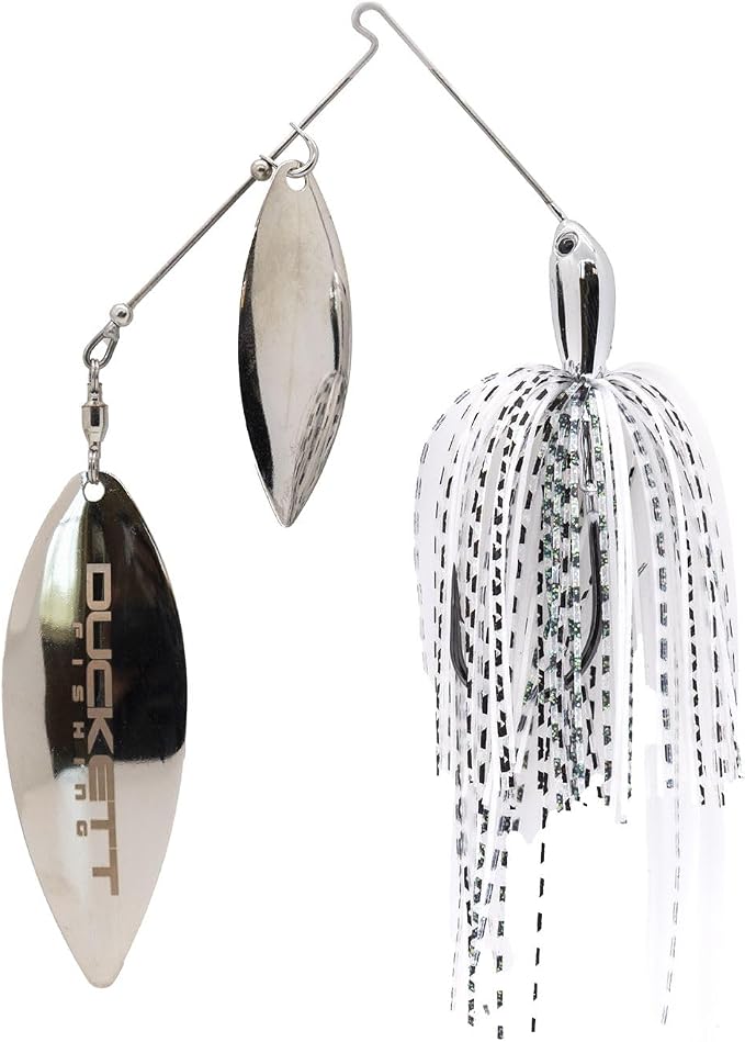 Duckett Fishing BD Double Willow Spinnerbait, Premium Bass Lure for Maximum Flash & Vibration