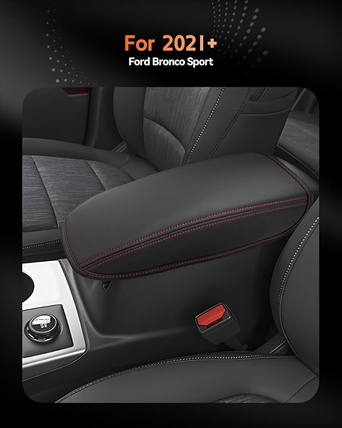 CDEFG for Ford Bronco Sport 2021-2025 2026 Center Console Cover Armrest Box Cover for Bronco Sport Accessories Console Arm Rest Protector
