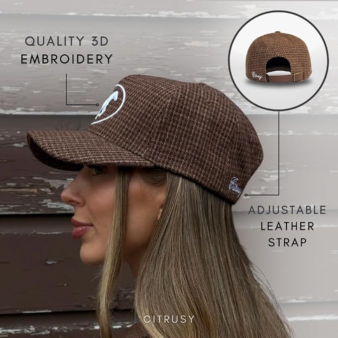 Vintage Western Trucker Hat | Men & Women | Country Cute Caps for Cowgirls Cowboys | Camo Denim Embroidered Cotton | Snapback
