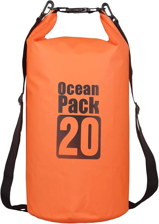 2L/3L/5L/10L/15L/20L/30L 500D Tarpaulin Heavey-Duty PVC Water Proof Dry Bag Sack for Kayaking/Boating/Canoeing/Fishing/Rafting/Swimming/Camping/Snowboarding