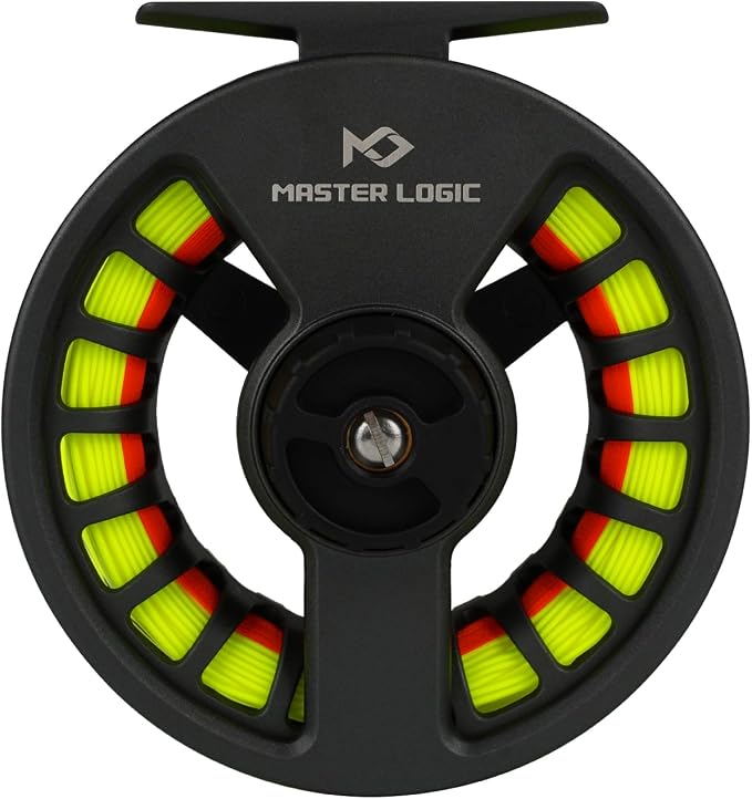 Fly Fishing Reel 5/6wt - Aluminum Alloy Fly Reel with Pre-Loaded Line Combo, Durable Lightweight Design for Freshwater/Saltwater