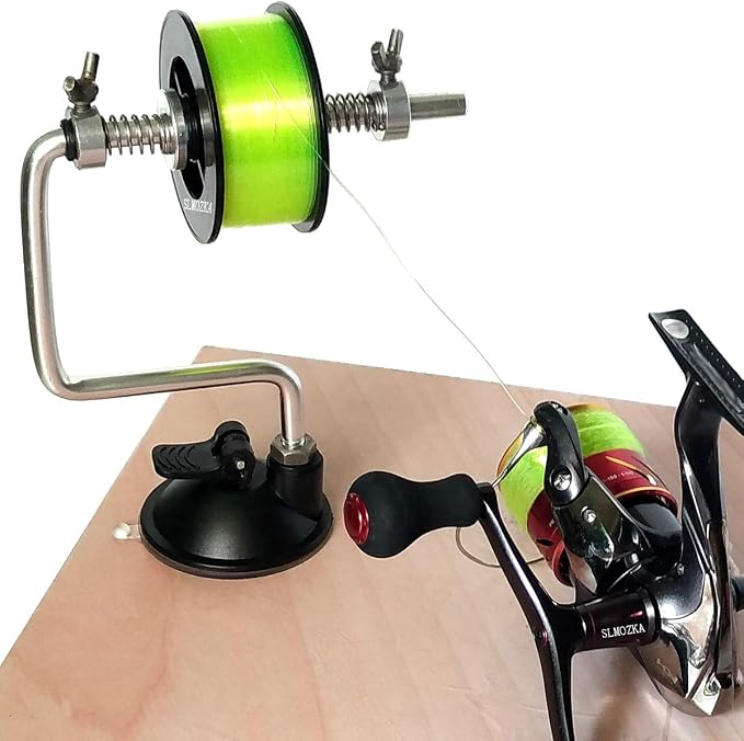Fishing Line Spooler Silver Reel Winder Spool Tackle Winder spooling Station Winding System Ultimate Line