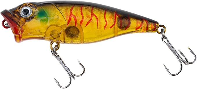 5pcs Fishing Popper Lure, Colorful 3D Eyes Topwater Lures Bass Lures Fishing Hard Baits