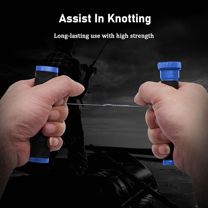 OUKENS Fishing Line Dragger, Fishing Knot Puller Tool Assist Fishing Line Knotting Device Tension Line Dragger for Fishing