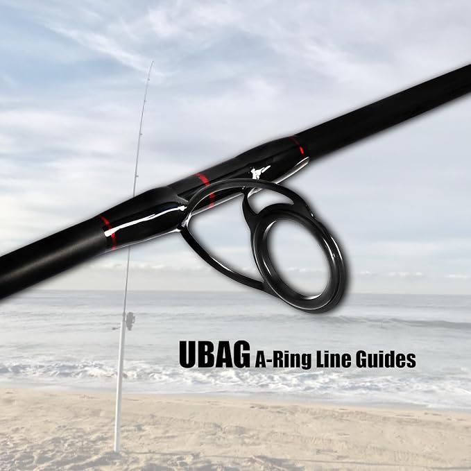 Fiblink Surf Spinning Fishing Rod 2-Piece/4-Piece Graphite Travel Fishing Rod