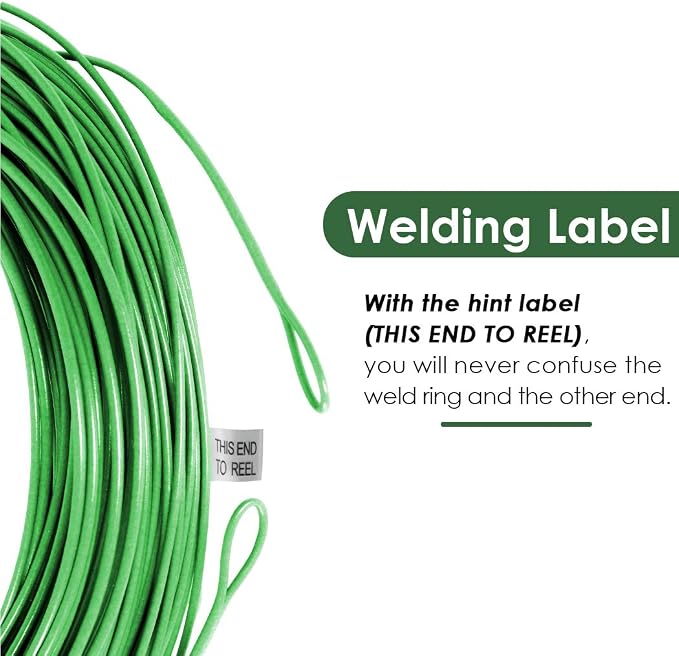SF Fly Fishing Line Weight Forward Floating Fly Line for Fly Fishing 3wt 4wt 5wt 6wt 7wt 8wt 100FT Double Welded Loops