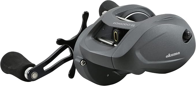 Okuma Komodo SS Large Capacity Aluminum Frame Stainless Steel Gears Low Profile Baitcaster