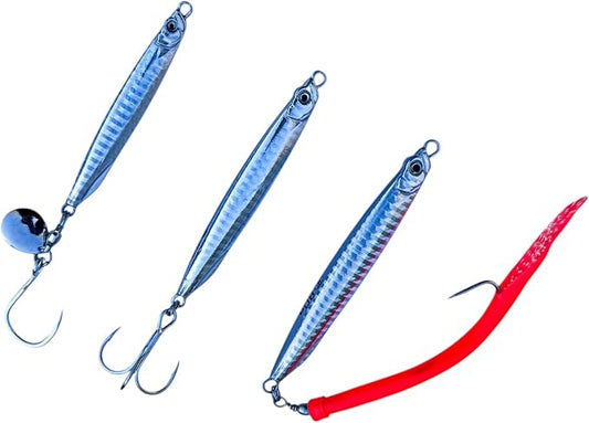 Saltwater Fishing Lures Fishing Jigs Fishing Spoons for Striped bass, Pompano, Spanish Mackerel ，Bluefish