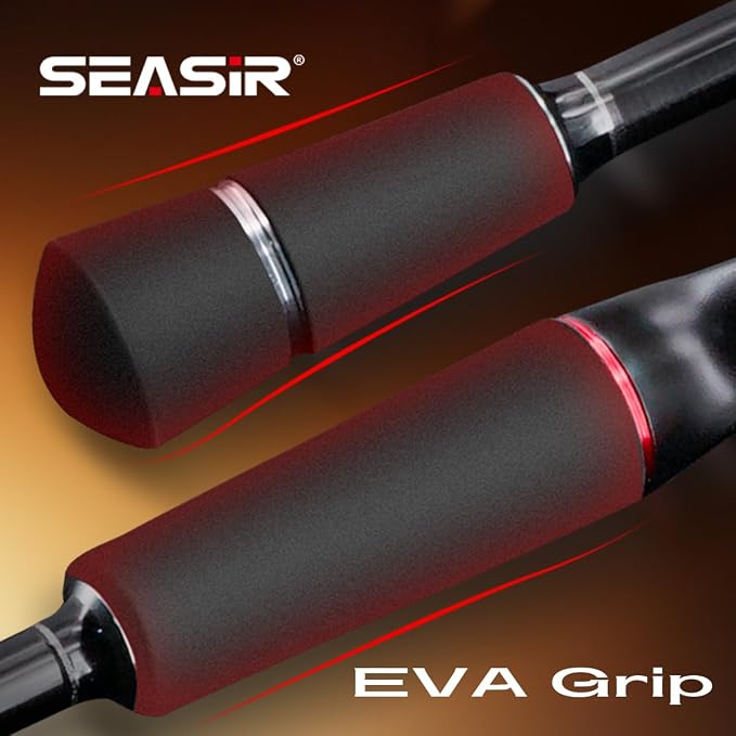 SEASIR Salminus Travel Fishing Rod, 4 Piece Spinning Rod Medium/Medium Heavy Biatcaster Rod, XF Baitcasting Rod, Portable, 40T Carbon Fiber, Fuji O, EVA Grip, Saltwater Freshwater Bass Trout Big Fish