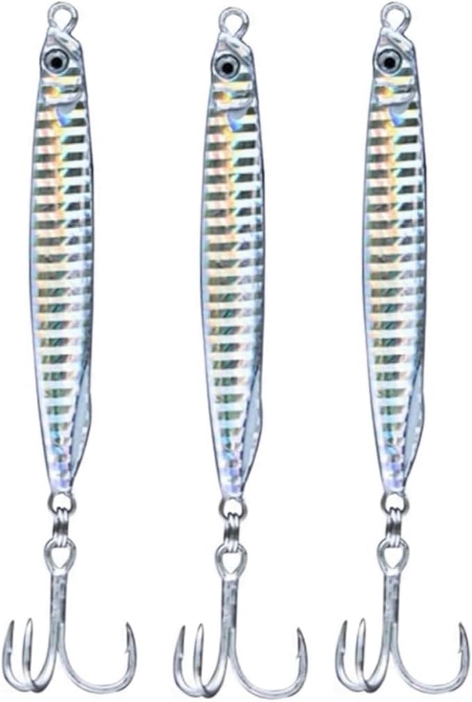 Saltwater Fishing Lures Fishing Jigs Fishing Spoons for Striped bass, Pompano, Spanish Mackerel ，Bluefish