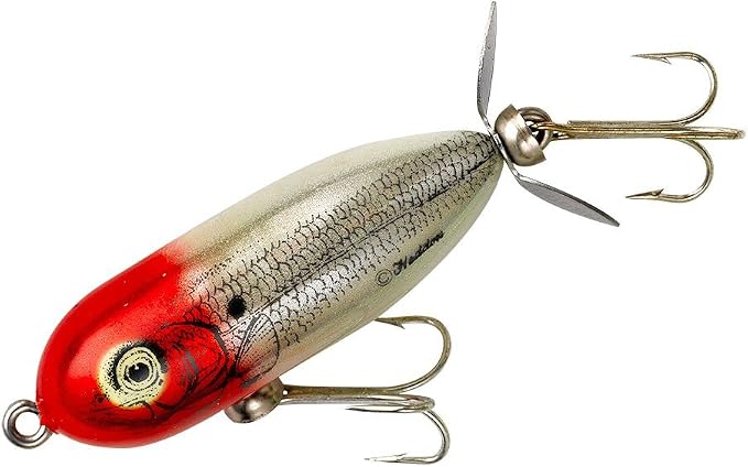 Heddon Torpedo Prop-Bait Topwater Fishing Lure with Spinner Action