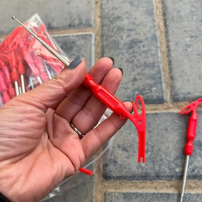 6 Pack Fish Hook Remover Tool 3in1 Fishing Hook Quick Removal Device Knot Tyer Fishing Knot Tying Tool Tying Fishing Line to Hooks Portable Fast Fishing Tie Hook