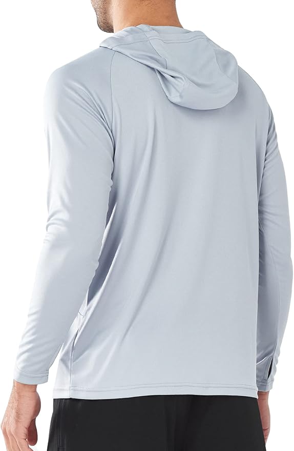 NORTHYARD Men's UPF 50+ Rash Guard Hoodie Long Sleeve Sun Protection Shirt Fishing Swim Beach Hiking Quick Dry Lightweight