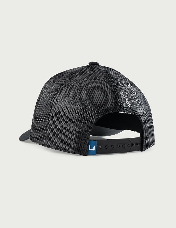 HUK Men's Mesh Trucker Snapback Hat | Anti-Glare Fishing Hat