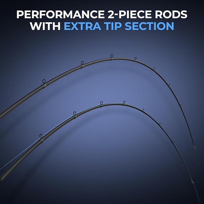 KastKing Verus Technique Twin-Tip Bass Fishing Rod – IM7 Graphite Blanks with Nano Resin, Extra Tip, PTS, Titanium Guide Frames, Technique-Specific Casting & Spinning Rod