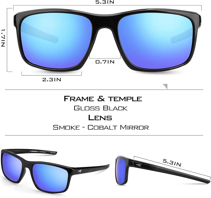 KastKing Toccoa Polarized Sport Sunglasses for Men and Women,Ideal for Driving Fishing Cycling and Running,UV Protection