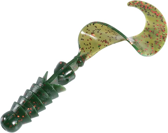 Dr.Fish 10 Pack Grub Fishing Lures 4" Soft Plastic Baits Worm Grub Bass Fishing Lures Swimbait Walleye Saltwater Freshwater