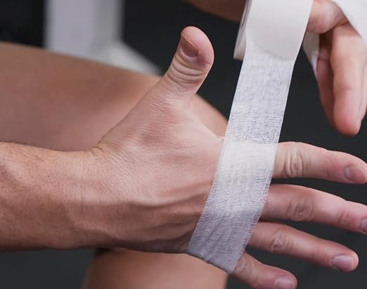 Guard-Tex® White Finger Tape 3/4 inch - Self-Adhesive No Residue - 16 Rolls - 90ft Per Roll - 1440ft Total