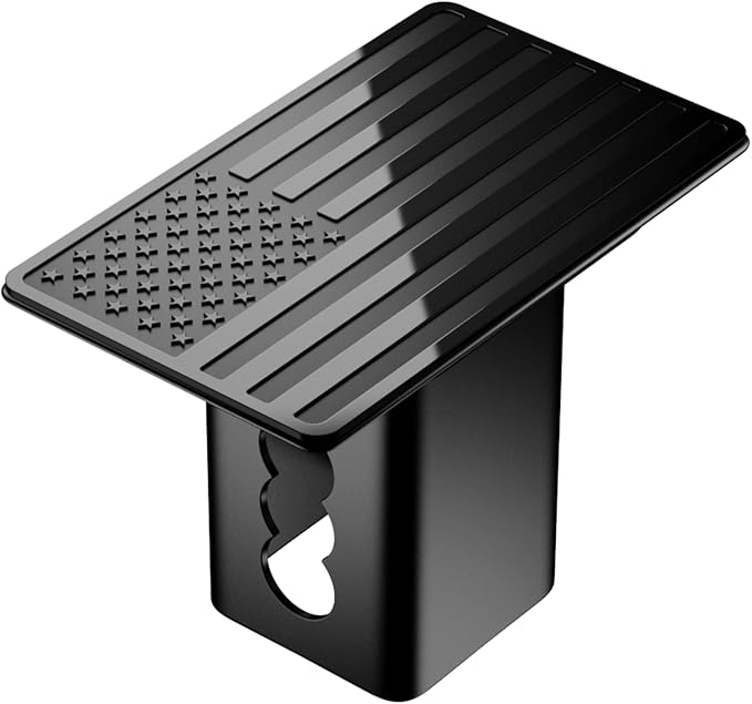 Heavy American Flag Metal Trailer Hitch Cover for 2 Inch Receivers,Tow Hitch Covers 2 Inch for Truck Accessories (with 5/8-Inch Pin Diameter Trailer Hitch Lock)