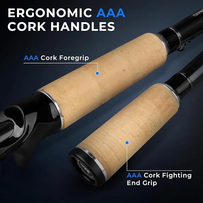KastKing Megatron Titanium Telescopic Casting & Spinning Fishing Rods, IM7 Graphite Travel Rod with Titanium Solid Tip, Power Transition System, for Freshwater and Inshore Fishing