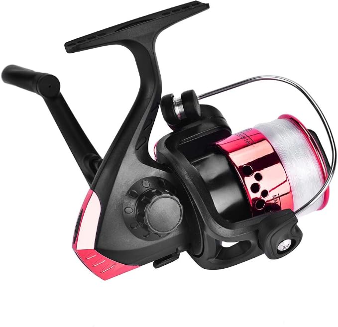 OUKENS Fishing Reel, 3 Colors Freshwater Plastic Plating Lightweight Spinning Fishing Reel Tackle Accessory
