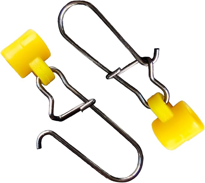 25/50/100 PCS Fishing Line Sinker Slides Duo Lock Snaps High Strength Stainless Steel Sinker Slider Swivel Snap Kit Fishing Tackle