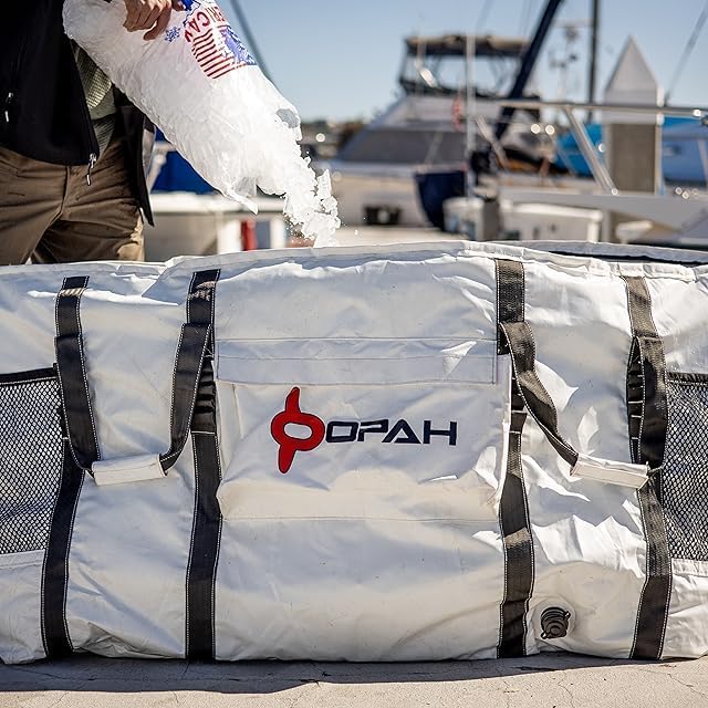 Opah Gear Fathom 4 Insulated Fish Kill Cooler Bag for Salmon, 44" L x 12" W x 18" H, Heavy Duty, Marine-Grade Vinyl, UV Resistant, Camping & Fishing ASIN