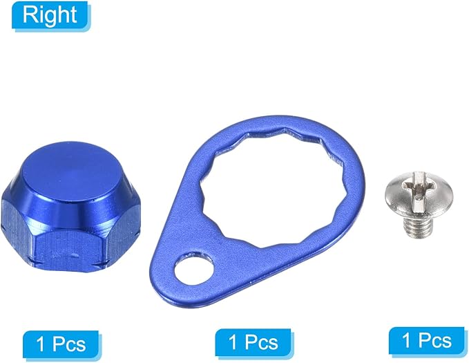 PATIKIL Fishing Reel Screw Nut Locking Plate Right Handle Locking Caps Screw Nut Replacement for DIY Fishing Accessories