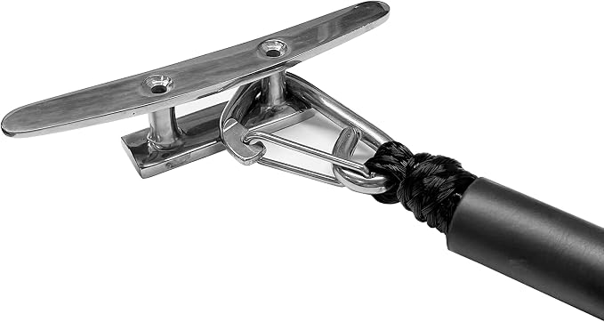 Bungee Dock Line with Double 316 Stainless Steel Clips Floatable Mooring Rope Boat Snubber Docking Rope for PWC, Boat Accessory for Kayak, Watercraft, Bass Boat, SeaDoo, 4-6FT, 2 Pack