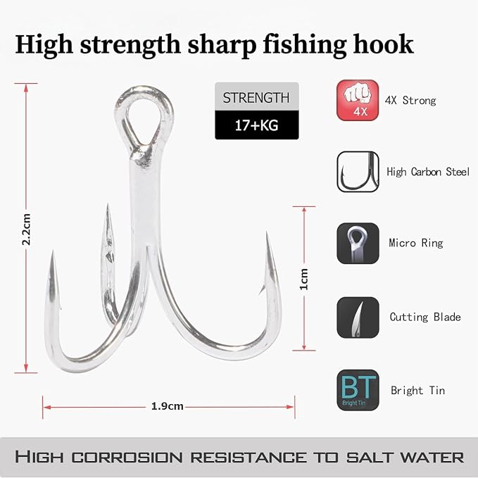 0.49oz/0.35oz Topwater Fishing Lures, 5 Pcs Fishing Lure Saltwater with Storage Box Jerkbait Crankbait Lures for Halibut & Striper Fishing Swimbait for Freshwater and Saltwater Bass Fishing