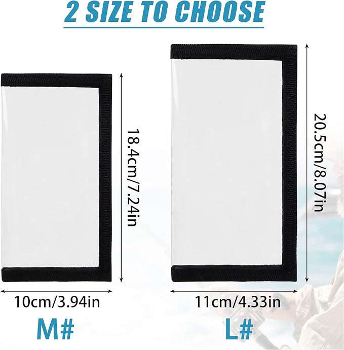Fishing Lure Wraps, Fishing Hook Covers Durable Clear PVC Lure Covers Keeps Fishing Safe Easily See Lures Bait Storage Protector