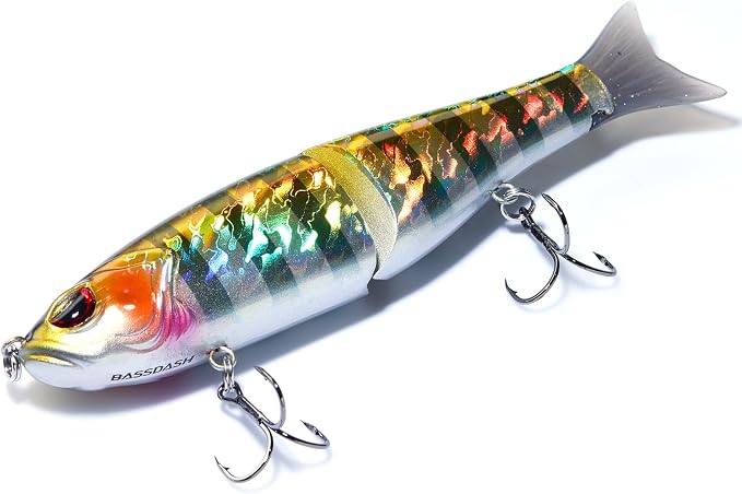 Bassdash SwimShad Glide Baits Jointed Swimbait Bass Pike Salmon Trout Muskie Fishing Lure
