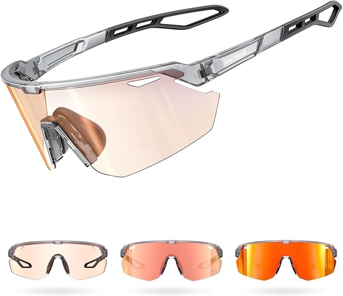 Lamicall 24g Polarized Sports Sunglasses for Men Women - UV400 Protection Sun Glasses for Baseball Running Cycling Fishing