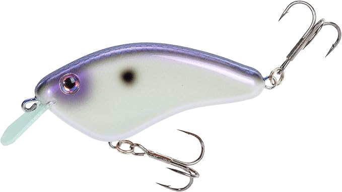 Strike King Hardliner Fishing Lure, Flat Sided Crankbait, Circuit Board Lip, Extra Tight Wobble, Size 4 Treble Hooks