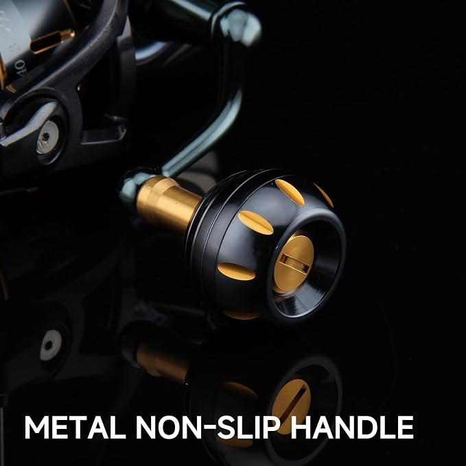 HAUT TON Dolphin Advance Edition Spinning Reel,5.2:1Gear Ratio,22LBS,5+1BB,Backlash Free Bearing,Sealed Drag System,Saltwater,Freshwater Fishing Reels