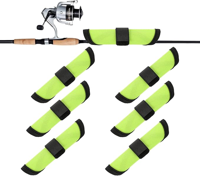 Fishing Lure Covers, 5.9" Rod Lure Wrap, Lure Wraps for Fishing Rod, The Best Choice for Tri Color Mixed