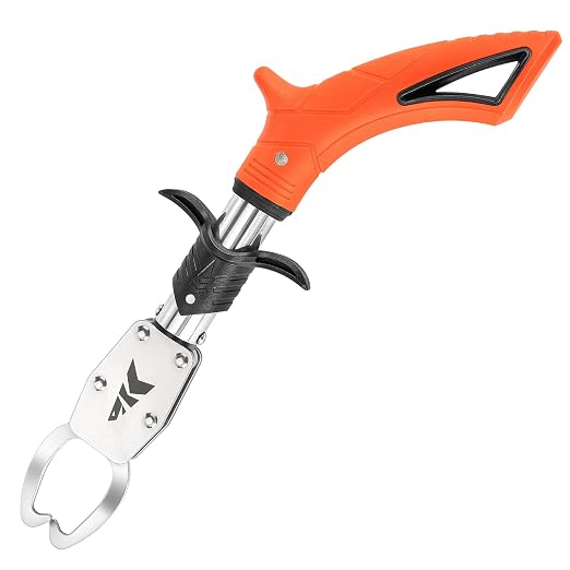 KastKing Paradox 11’’ Pistol Lip Grip, Corrosion-Resistant 420 Stainless Steel, Ergonomic Non-Slip Elastomer Handle, Easy-to-Use Trigger, Spring-Loaded Jaws for a Firm and Safe Hold