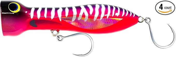 Nomad Design Chug Norris Topwater Popper Lure Collection – Floating Offshore Saltwater Surface Fishing Plug - Durable HD Body for Big Game - Realistic Splash & Erratic Action