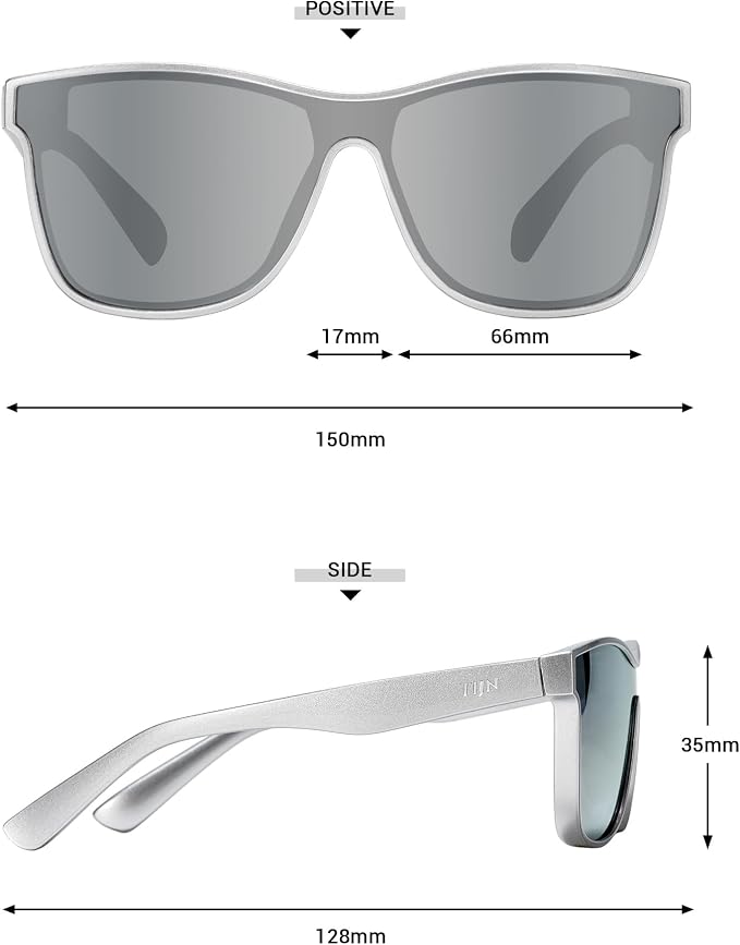 TIJN Polarized Fishing Sunglasses for Men Women UV400 Protection,Wraparound Outdoor Sports Glasses for Fishing,Hiking