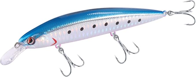 LITTMA ShoreCast 115 Minnow Sinking Saltwater Fishing Lure, Long Casting Surf Fishing Hard Bait for Striper Bass and Halibut