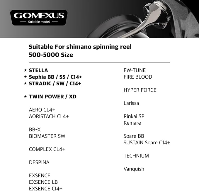 GOMEXUS Titanium Line Roller Compatible for Shimano Spinning Reels