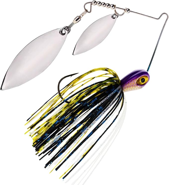 Reaction Tackle Spinner Bait Fishing Lure for Bass Fishing Also for Trout Pike Salmon Walleye (3-Pack)