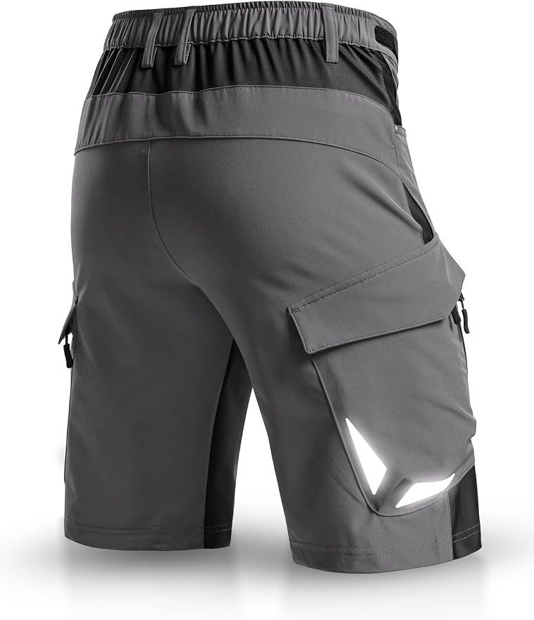 XKTTAC Men's Outdoor Quick Dry Lightweight Stretchy Shorts for Hiking, Tactical, Camping, Travel with 6 Pockets