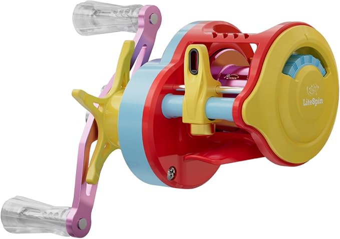 Colorful Baitcasting Fishing Reel Portable Rotates with Electronic Charging for Smooth Casting Colorful Baitcasting