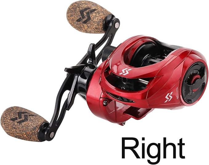 Sougayilang Baitcasting Reels, 8:1 Gear Ratio Fishing Reel with Magnetic Braking System Casting Reel, 9 + 1 Ball Bearings Super Smooth Anti-Corrosion Baitcaster Reel