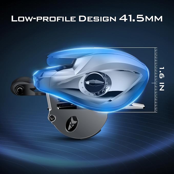 KastKing iReel One IFC Smart Baitcasting Fishing Reel, Bluetooth Connectivity to Smart Devices and KastKing App, Smoother & Longer Casts with Axis Eye Line Guide and Digital IFC Braking System