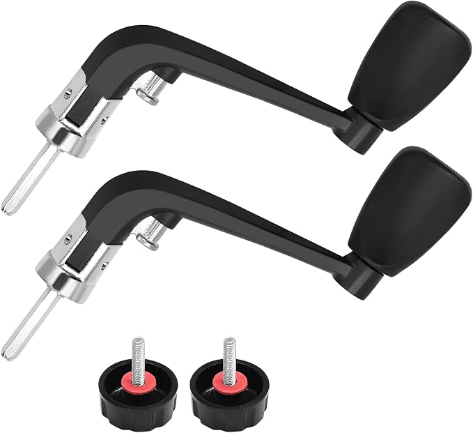 2PCS Fishing Handles Spinning Reel Knob Replacement, Rubber Handle Reel Handle Grips Fishing Reel Replacement for Fishing Reel