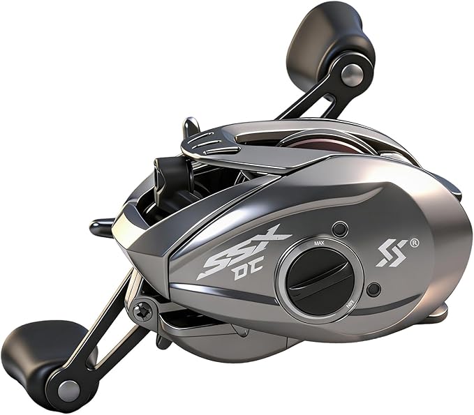 Sougayilang Baitcasting Reel with Digital Anti-Backlash Control - Smart Computer Braking System, 7.2:1 Gear Ratio, 18.5LB Max Drag-Easy Casting Baitcaster for Beginners & Bass Anglers